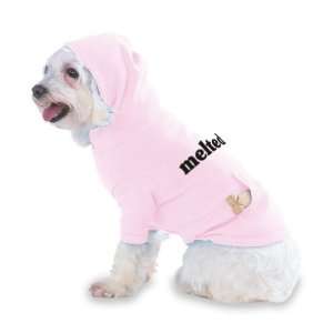  melted Hooded (Hoody) T Shirt with pocket for your Dog or 