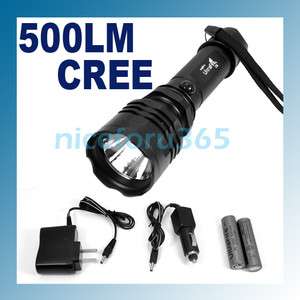 CREE Q5 LED 3 Mode 500 Lumens Flashlight Torch SET Kit New  