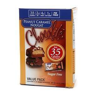 Chocolite Sugar Free Chocolate Packs, Peanut Caramel Nougat, 6 ea 