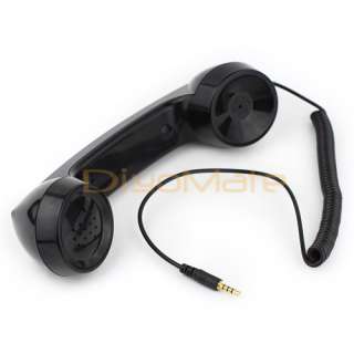 Universal Retro Telephone Style Headset for iPhone Black