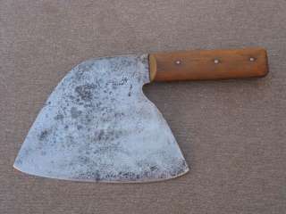   Sabatier Chef/Butchers Carbon Steel Meat Cleaver Knife w/Beechwood