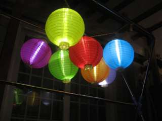   powered Chinese nylon fabric round ball globe Outdoor asian Lantern