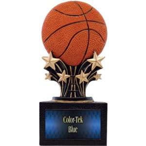  Shooting Star 6 Custom Basketball Resin Trophies BLUE 