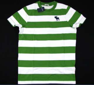 NWT ABERCROMBIE MUSCLE Crew Tee T Shirt Boys XL / Mens XS Green New 