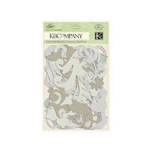 K&Company Elegance Die Cut Cardstock, Glittered Arts 
