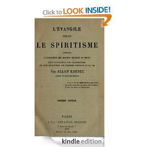   Le Spiritisme (French Edition) Allan Kardec  Kindle Store