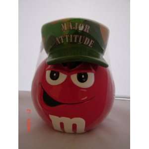  M&Ms Red Major Attitude Cookie Or Candy Jar New Sealed 