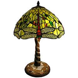 Tiffany style Green Dragonfly Table Lamp  