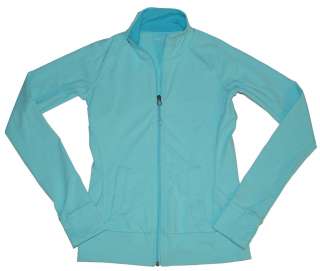 TUFF ATHLETICS Womens Thumb Hole Jacket YOGA Teal Green/Blue NEW Size 