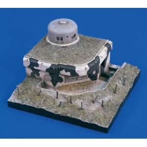  Machine Gun Bunker Resin Ceramic with Base 1 35 Verlinden 