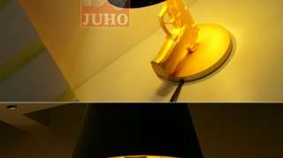 Modern Design Gold Gun handgun Beside Table Lamp Desk Lighting Light 