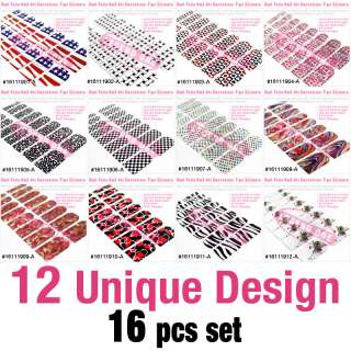 Nail Art Foil Wrap Tips Stickers Manicure Decals v 01  