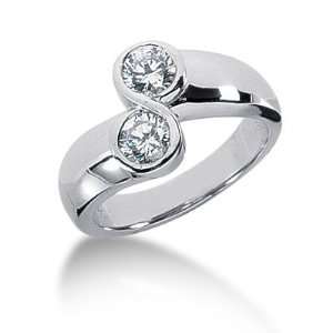  1.05 Ct Diamond Diamond Ring Engagement Round cut 14k 