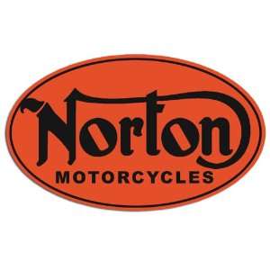  Oval Norton Motorcycles Classic Logo Sticker Everything 