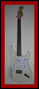 JIMI HENDRIX WOODSTOCK BAND Signed Autograph Guitar by All 5 Members 