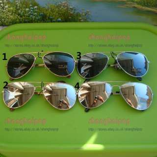 Retro Sunglasses Unisex Shades Aviator Mirror Shades Sunnies Fashion 