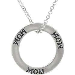 Sterling Silver Mom Affirmation Necklace  