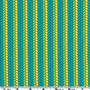  45 Wide Moda Nest Eggy Stripe Teal Fabric By The Yard 