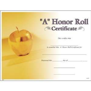  A Honor Roll Certificates