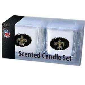 New Orleans Saints 2 pack of 2x2 Candle Sets   NFL Football Fan Shop 