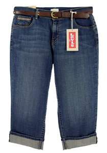 NWT New Levis Levis 515 Womens Womens Mid Rise Capri Denim Jeans 