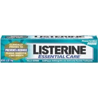 Listerine Essential Care Tartar Control Toothpaste, Powerful Mint Gel 