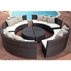  Source Outdoor All Weather Wicker Circa Sectional Set 