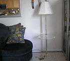 Vintage / Retro Lucite Floor Moss Lamp ~ Leaning Lenas ~ 60 Tall 