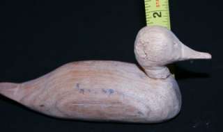 Vintage lot of 2 Hand Carved Wood Duck Statue Figurine  