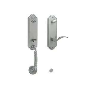 Schlage FA360 619 Satin Nickel Florence One piece Handle Set with St 