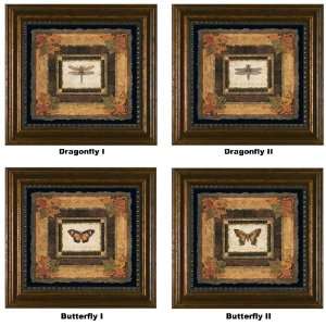   Dragonfly I & II / Butterfly I & II Framed Artwork