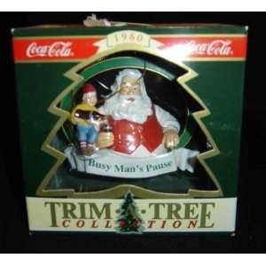   Busy Mans Pause 1960 Trim A Tree Christmas Ornament 