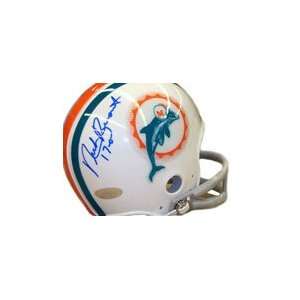 Nick Buoniconti Miami Dolphins Autographed Mini Helmet with 17 0 