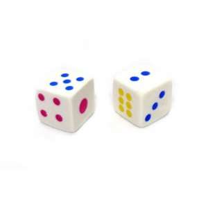  Japanese Fun 2 Pieces Set of Dice Erasers Toys & Games