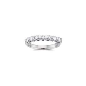  0.35 Cts Diamond accented Wedding Band in Platinum 7.5 