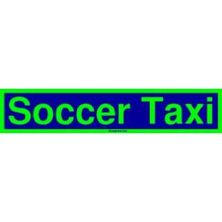  Soccer Taxi MINIATURE Sticker Automotive