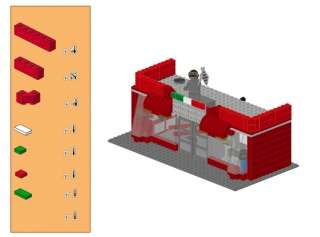 Lego City Custom MOTORBIKE DEALER   INSTRUCTIONS ONLY 10185 10182 