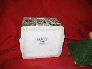 Block Country Village tea canister HTF  