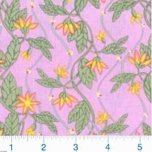  45 Wide Meadow Song Honeysuckle Pink Fabric By The Yard 
