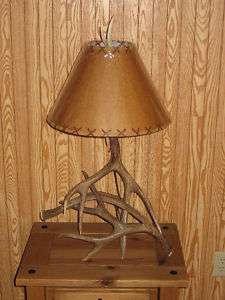 Mule Deer Antler Table Lamp,antlers,rustic,cabin  
