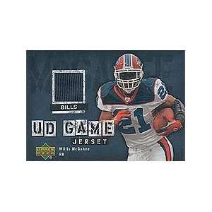  Willis McGahee 2006 Upper Deck Authentic Game Used Jersey 