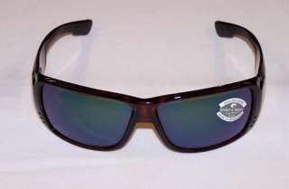 Costa Del Mar Sunglasses Double Haul 580 Glass Green Mirror Tortoise 