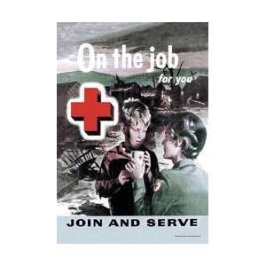 On the Job for You Join and Serve 12x18 Giclee on canvas  