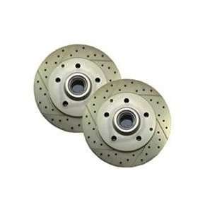  Mustang II Duece BRAKE ROTORS drilled & slotted pair *Note 