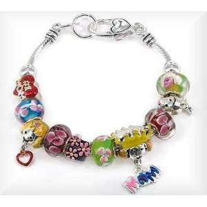    Pandora Style Bracelet Mom Theme OB01550ASMUL