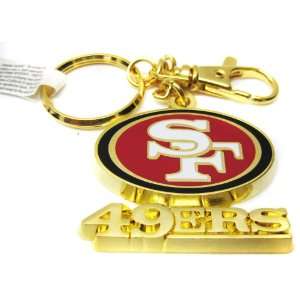 Gold Metal San Francisco 49ers key chain