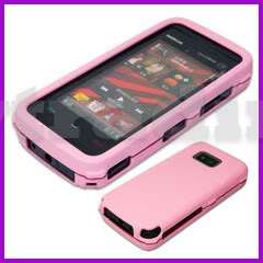 Rubberized Rubber Hard Case Cover for Nokia 5530 Pink  