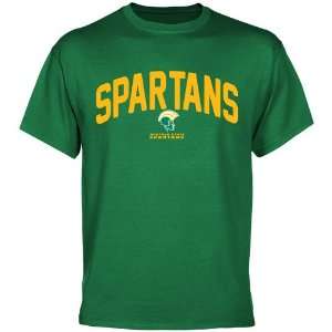  Norfolk State Spartans Mascot Logo T Shirt   Green Sports 