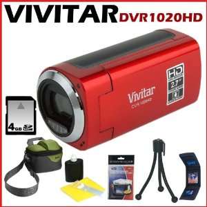  Vivitar DVR1020 8.1MP 4X HD Digital Camcorder w/ 2.7 inch 