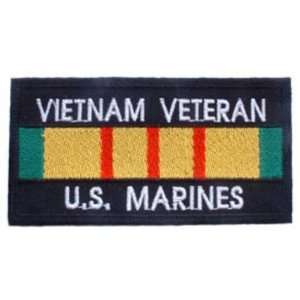  U.S. Marines Vietnam Veteran Patch Black & Yellow 1 3/4 x 